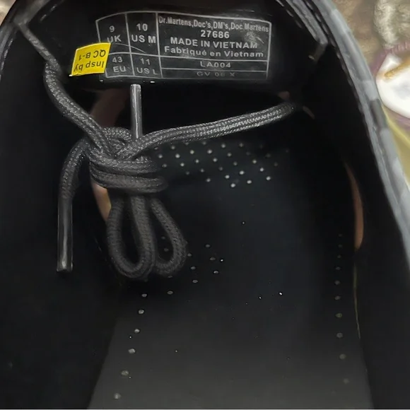 Brand New: Doc Martens Skull Leopard Print Oxfords Black Mens Sz 11 - Picture 8 of 9